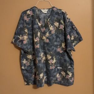 Beautiful Sun and Faries Pocketed Scrub